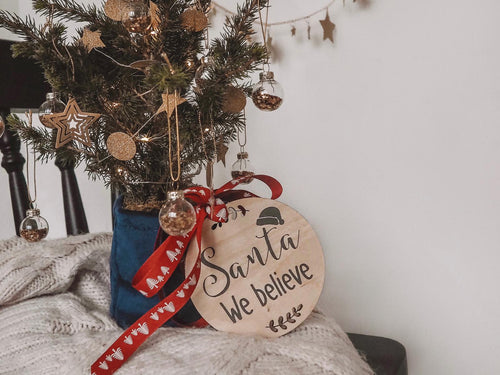 Santa I Believe- Bed Post Hanger
